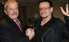 "Lula é um tesouro global", diz Bono em mensagem para os brasileiros