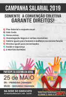 Flyer Calçadistas de Jaú - Campanha Salarial 2019