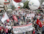 Marcha de milhares em São Paulo é preparativo para greve geral em outubro